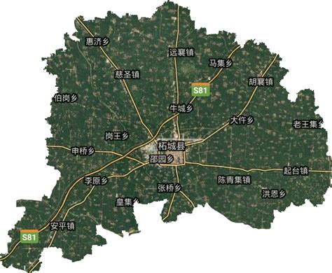 柘城县卫星图