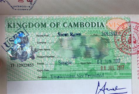 柬埔寨签证自己怎么办