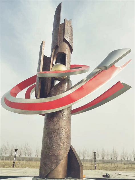 株洲不锈钢公园抽象景观雕塑