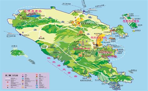 桃花岛地图