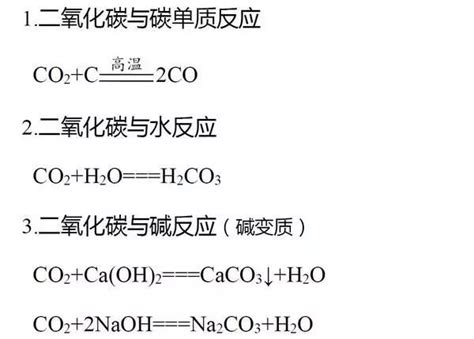 检验二氧化碳化学方程