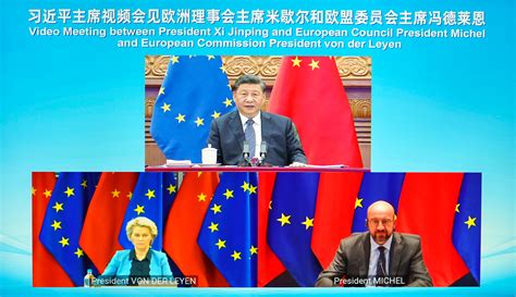 欧盟领导人到达北京