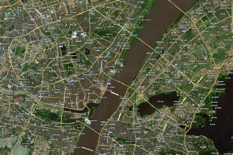 武汉卫星实景地图