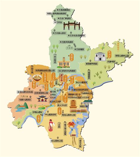 武汉旅游地图