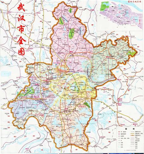 武汉黄陂区的详细地图