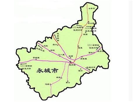 永城城关镇地图