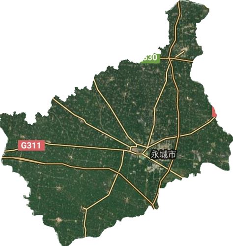 永城市市区地图图片