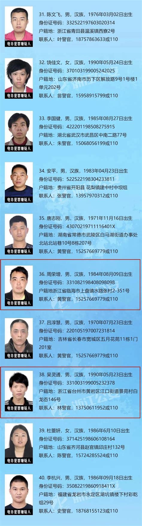 永城最近逮捕的人员名单