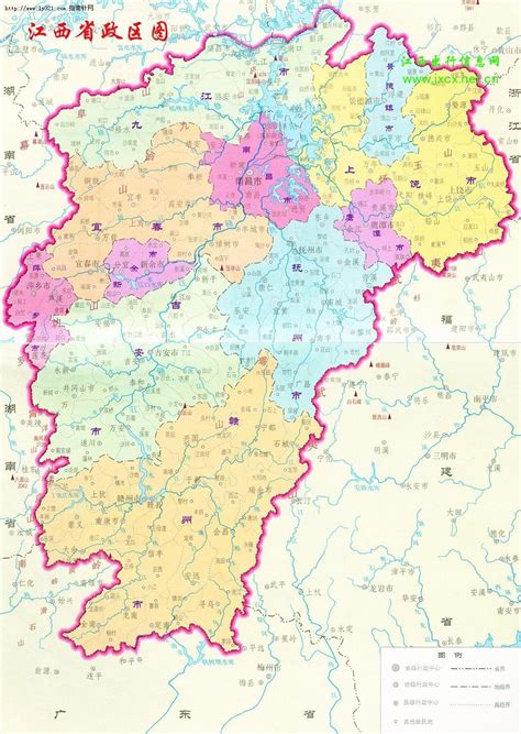 江西省地图高清版大图