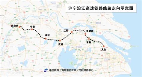 沪宁高铁全程线路图