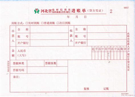 河北省农村商业银行定期存单样本