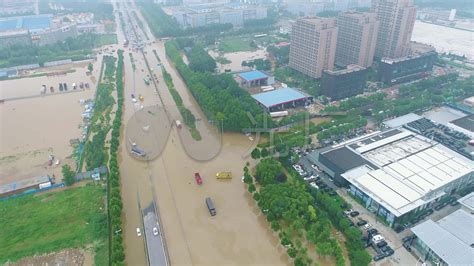 河南洪水实拍视频