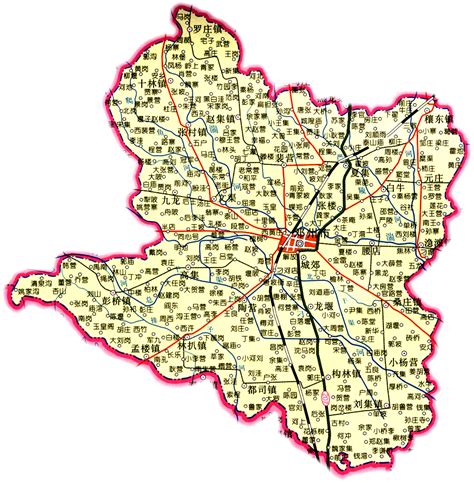 河南省邓州地图