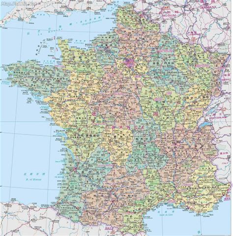 法国地图高清版大图
