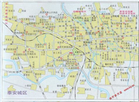 泰安市区地图交通图