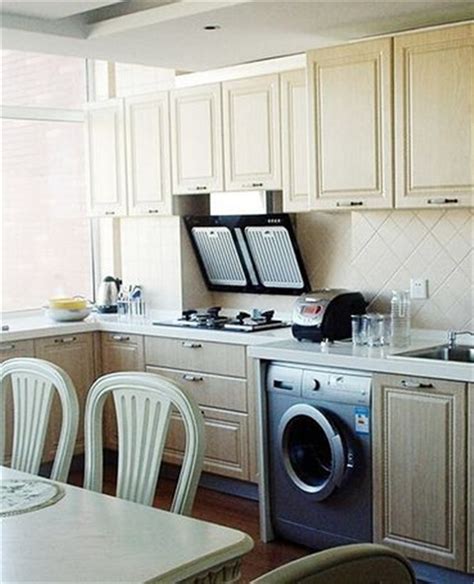 洗衣机放厨房效果图