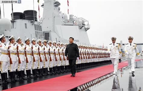 海军七十周年辽宁舰检阅视频