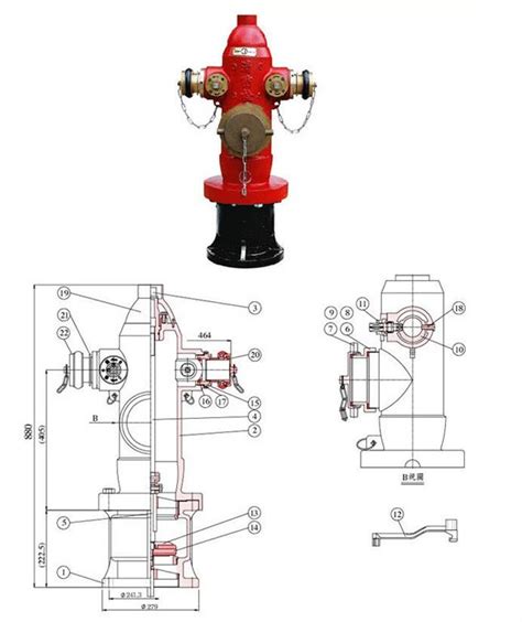 消火栓结构图详解