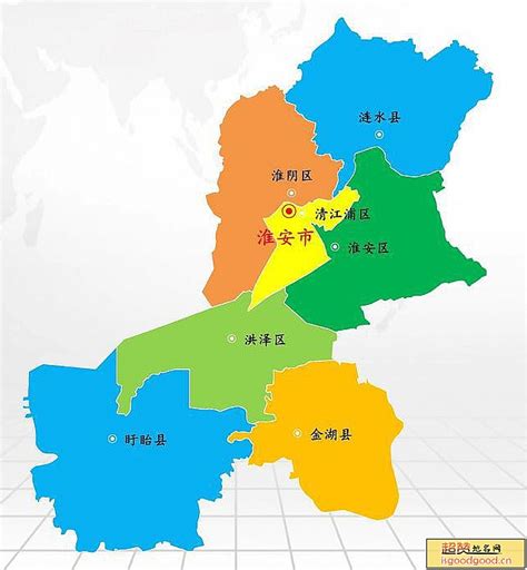 淮安区域图