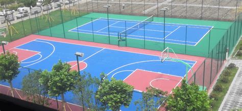 深圳有篮球场网球场小区