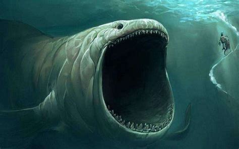 深海中的恐怖深海巨兽