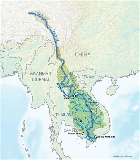 湄公河在哪里地图