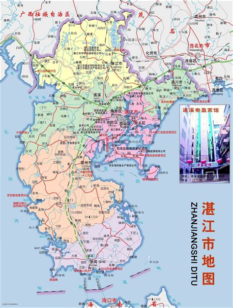 湛江市区地图