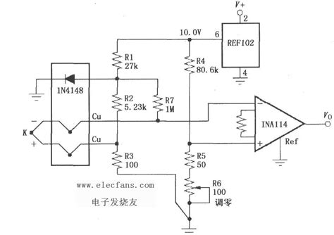 热电偶传感器测量参考电路