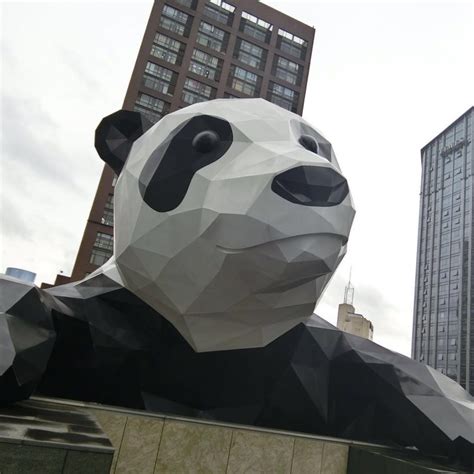 熊猫的雕塑