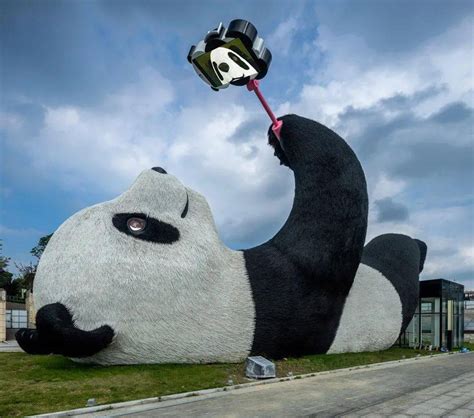 熊猫雕塑图片欣赏