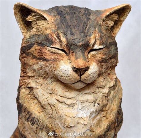 猫雕塑工艺品