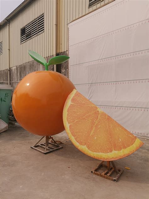玻璃钢水果橘子雕塑