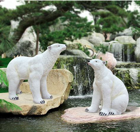 玻璃钢雕塑仿真动物北极熊
