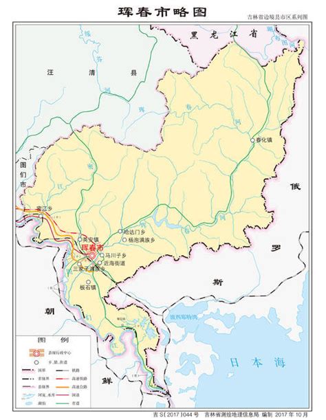 珲春市地图全图
