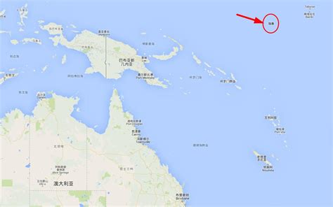瑙鲁在地图上的位置