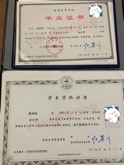 研究生的毕业证书和学位证书照片