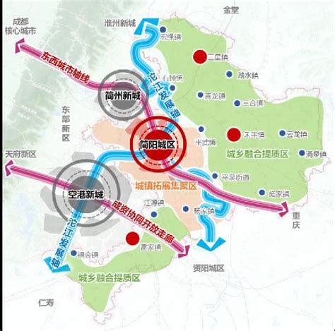 简阳城区规划图