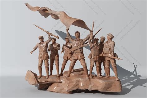红军长征雕塑作品