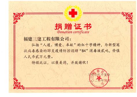 红十字会捐款凭证图片