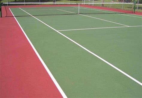 网球场塑胶地面厚度是多少