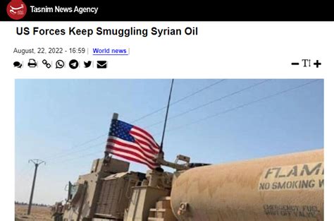 美国在叙利亚偷油是真的吗