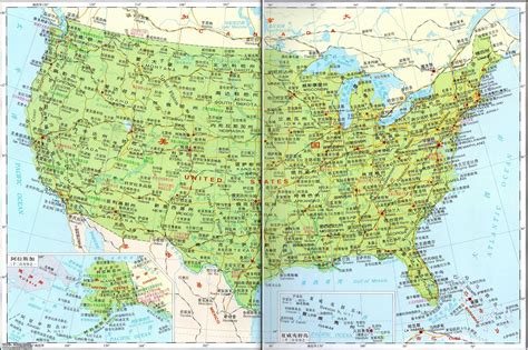 美国地图中文版全图