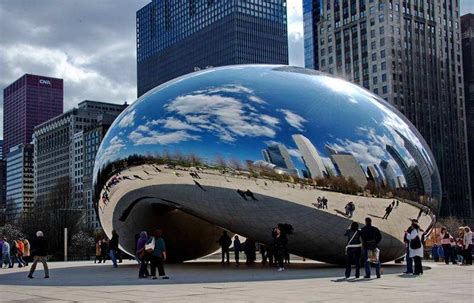 芝加哥不锈钢雕塑