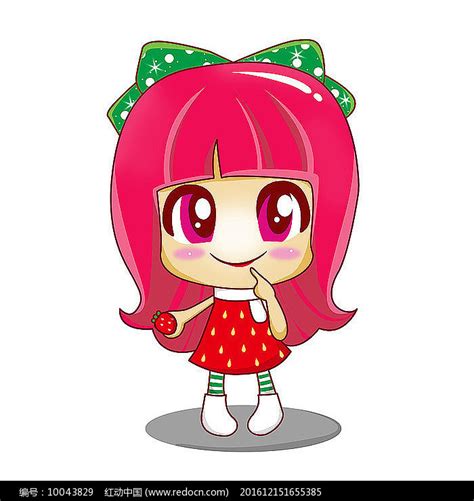 草莓女孩漫画图片
