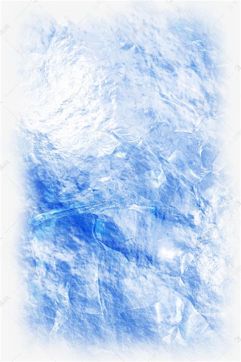 蓝色水冰痕