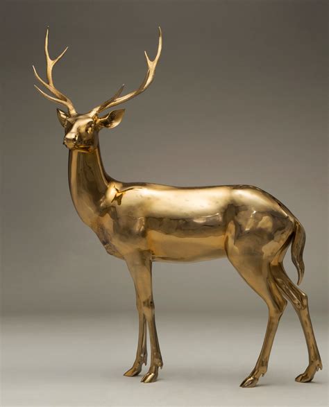 蔡志松不锈钢鹿雕塑