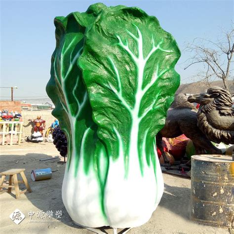 西藏玻璃钢大白菜雕塑
