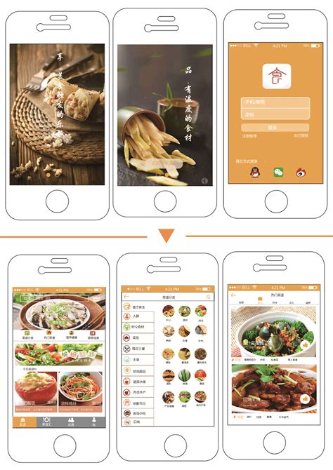 设计菜谱app