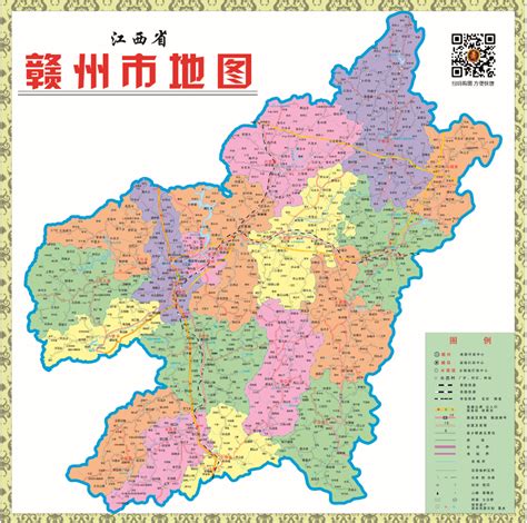 赣州最新行政区划图