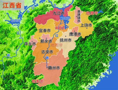 赣江地理位置图
